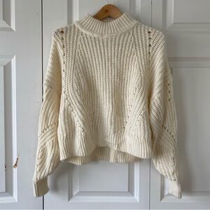 H&M Cream Turtleneck Sweater